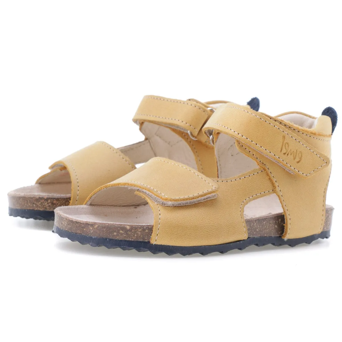 (2508-27/2509-27) Emel yellow velcro sandals