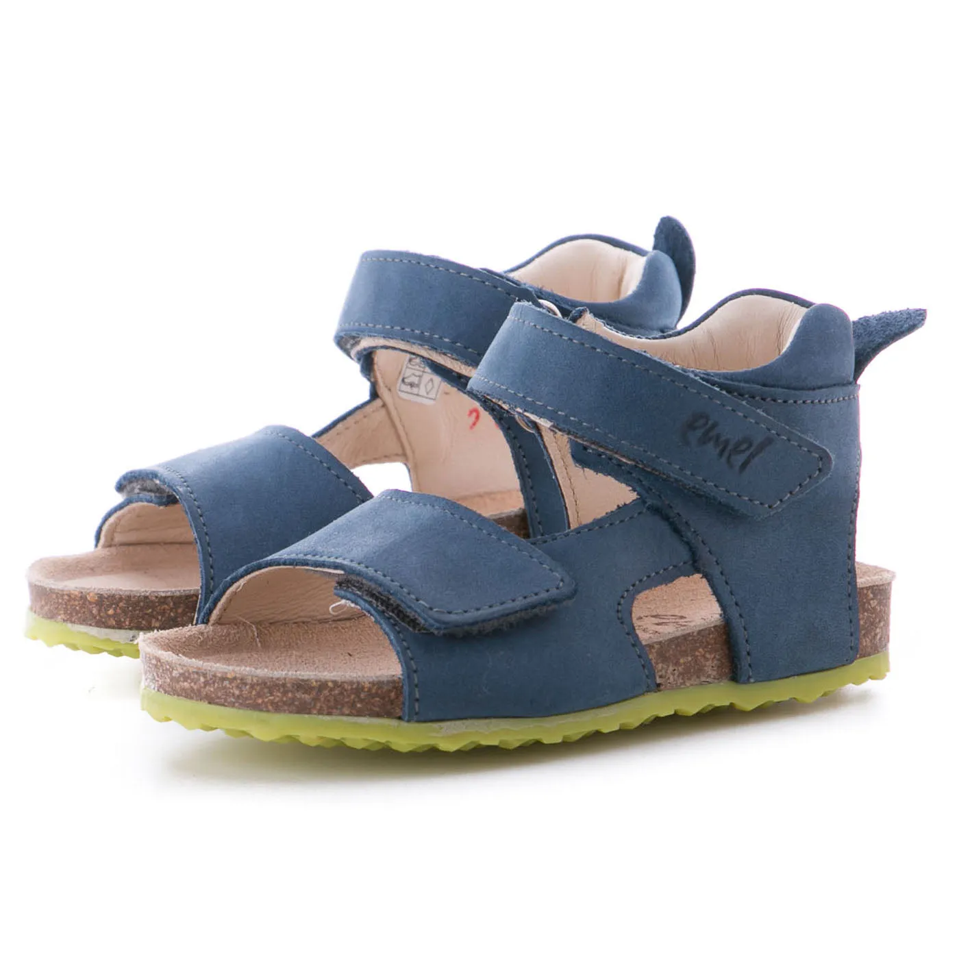 (2508-6/2509-6) Emel navy blue velcro sandals