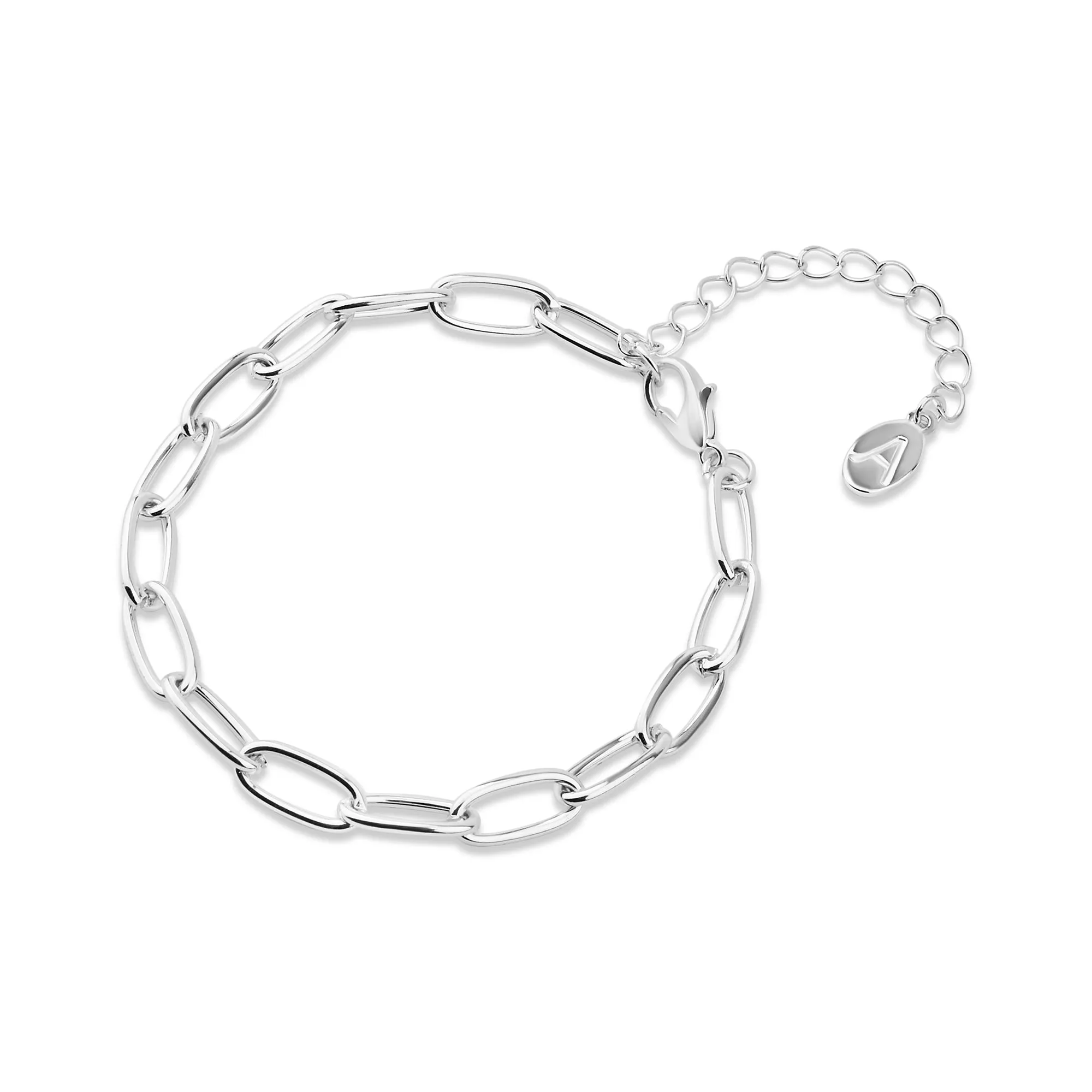 Accessorize London Women's  Chain And Stretch Beaded Bracelets 5 Pack Silver