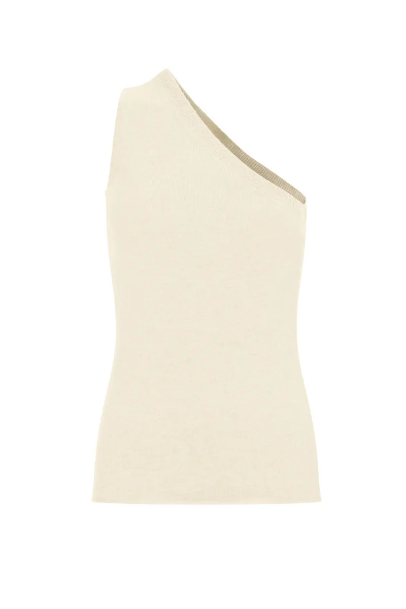 AMIRA CASHMERE TOP IN CREAM