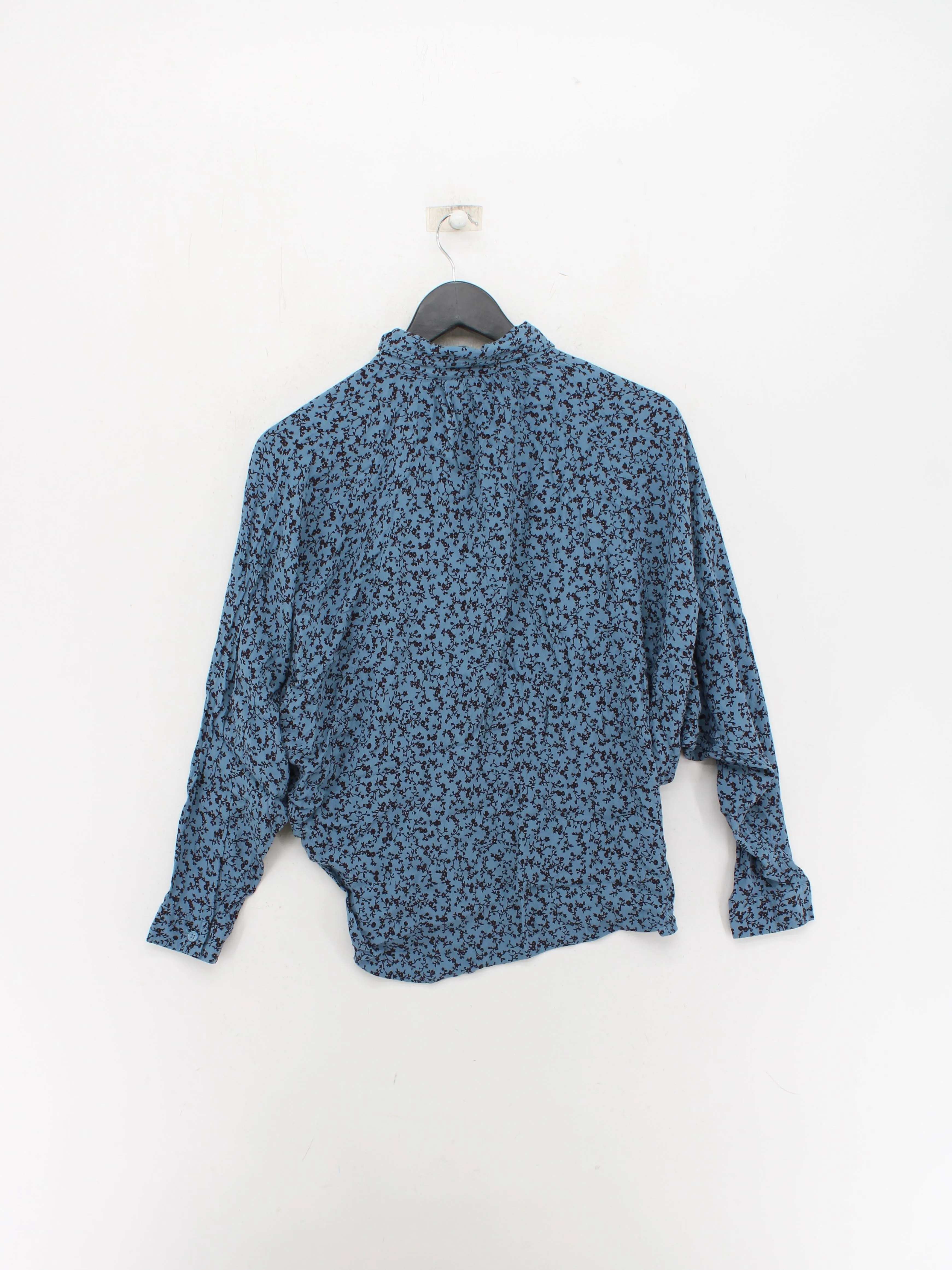 & Other Stories Women's Blouse UK 12 Blue 100% Viscose