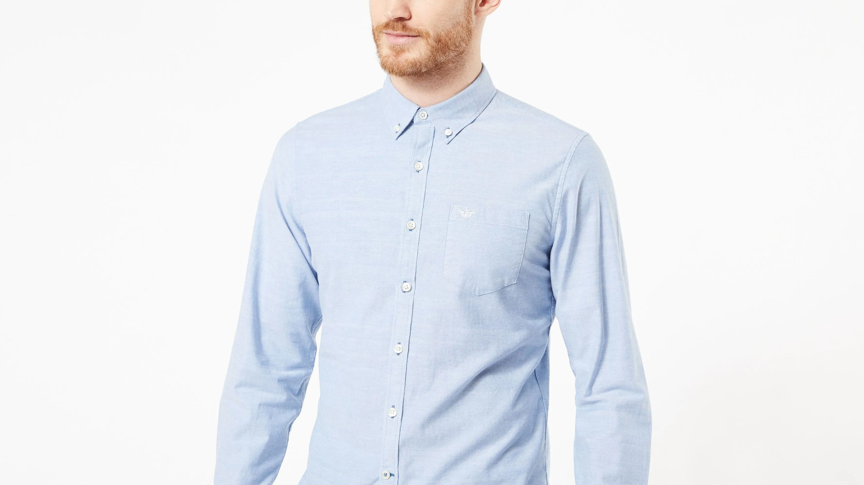 Big and Tall Button Collar Shirt