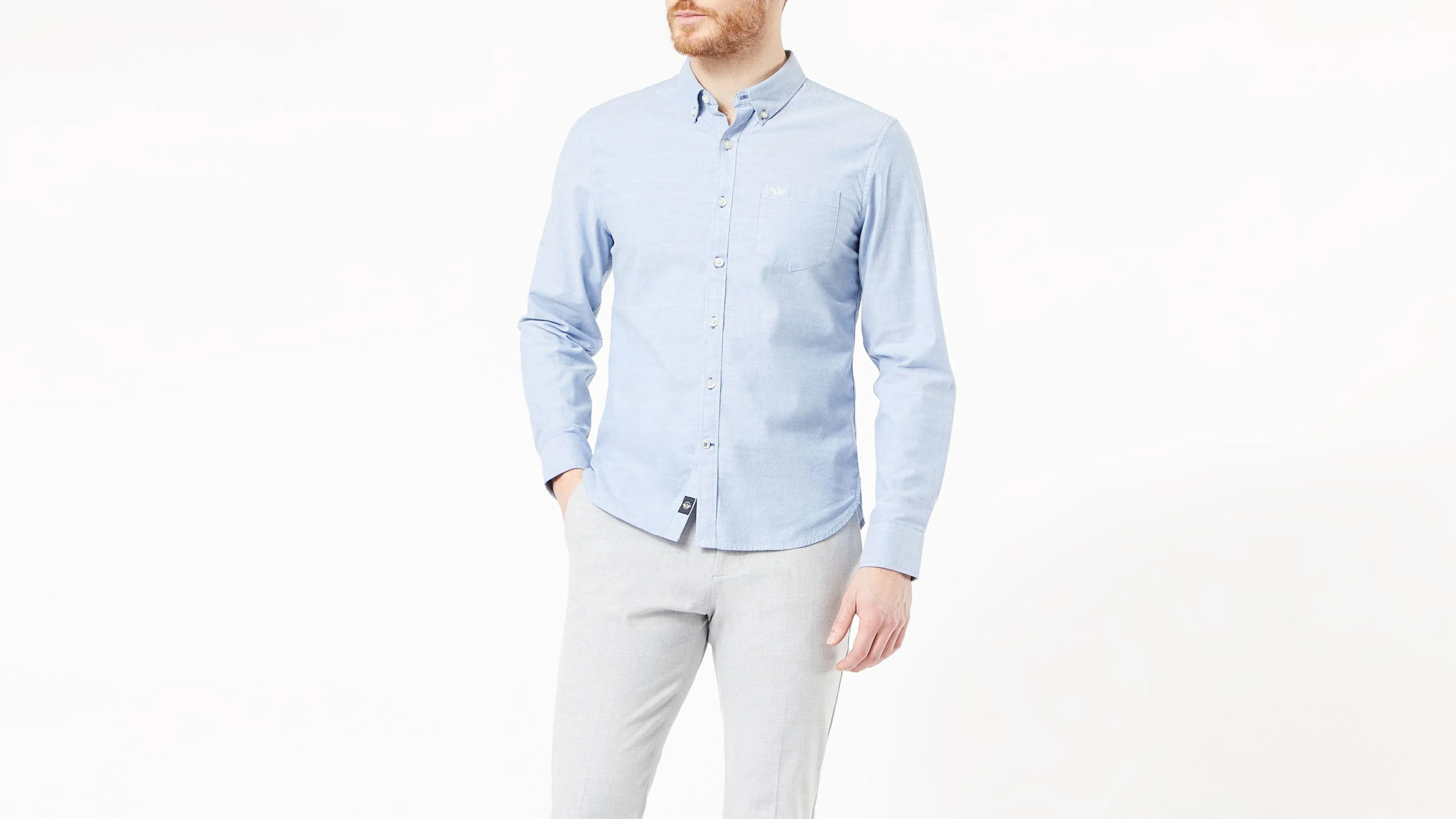 Big and Tall Button Collar Shirt