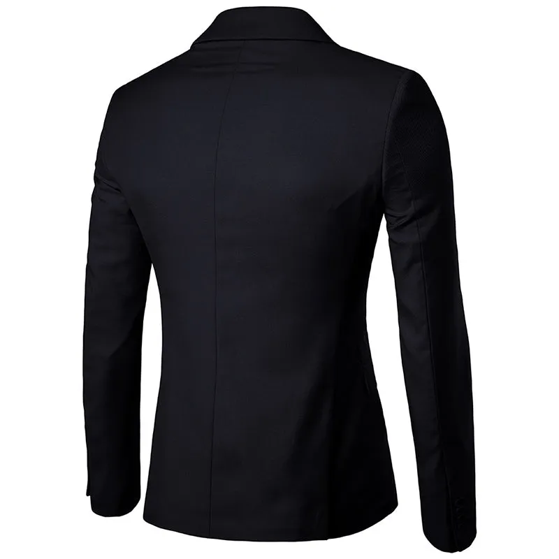 Black Casual Blazer Slim Fit Business Blazer