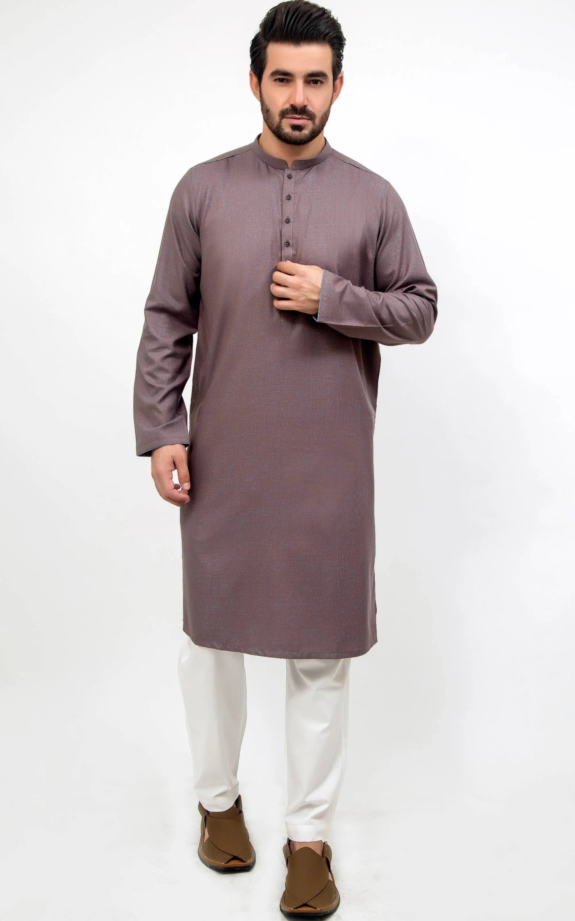 BLENDED KURTA-GREY