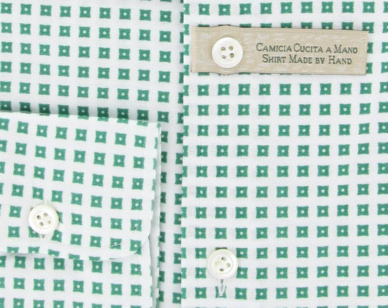 Borrelli Green Casual Shirt – Size: Medium US