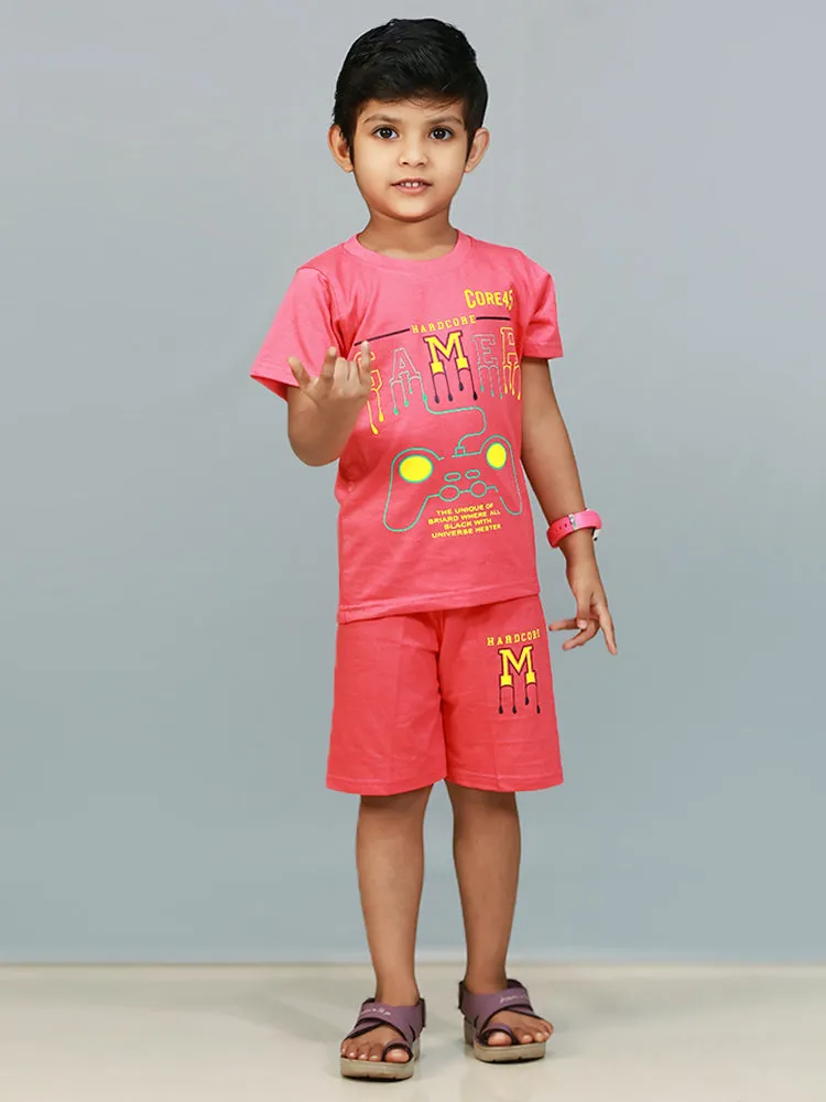 Boys Casual T Shirt Pant Combo Set