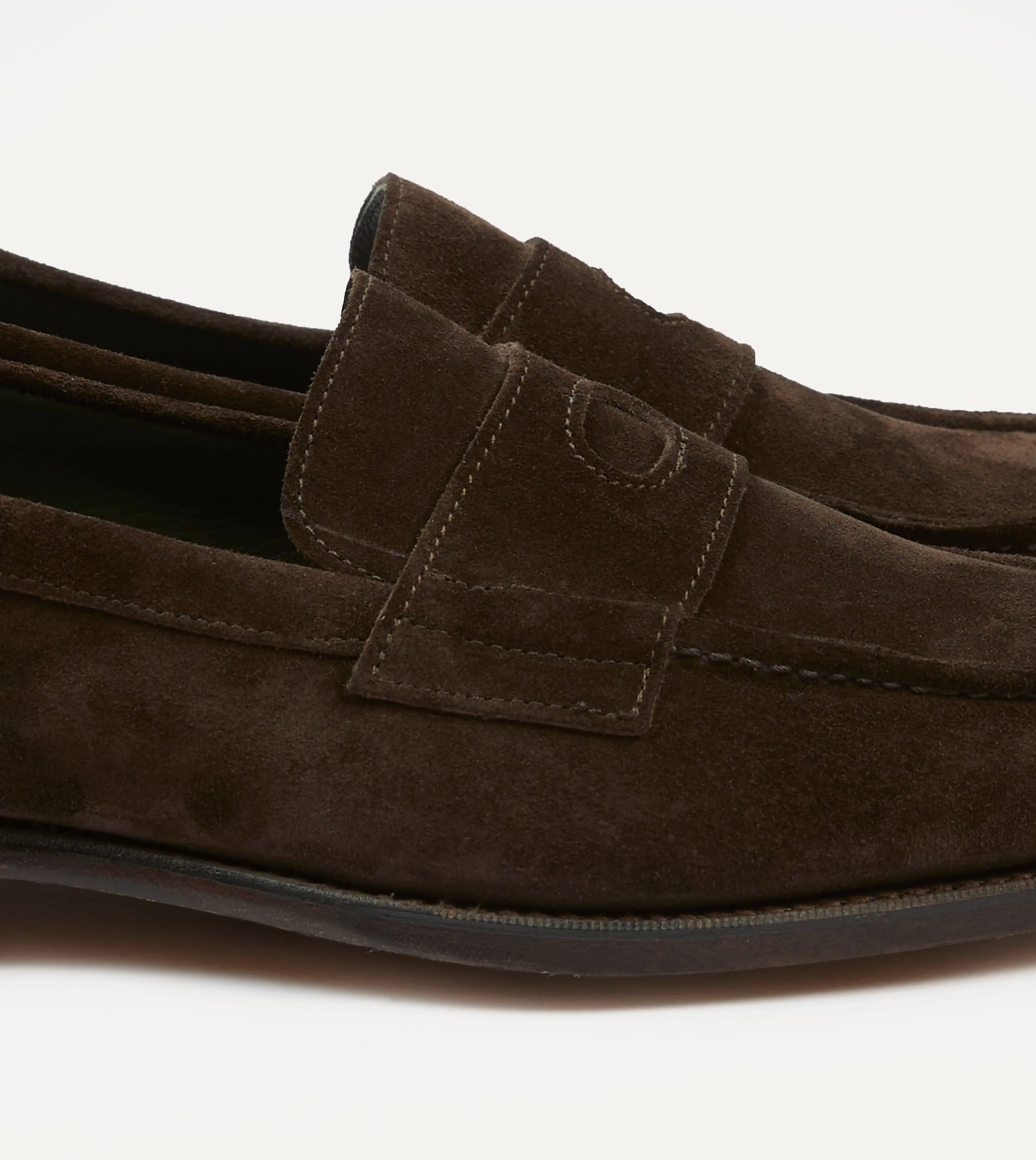 Brown Suede Charles Mk II Goodyear Welted Penny Loafer