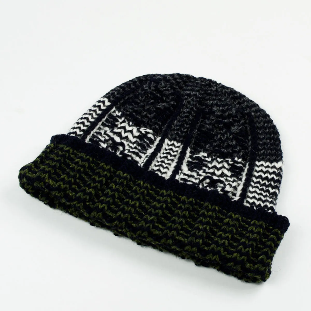 cableami - Shetland Wool Beanie - Navy