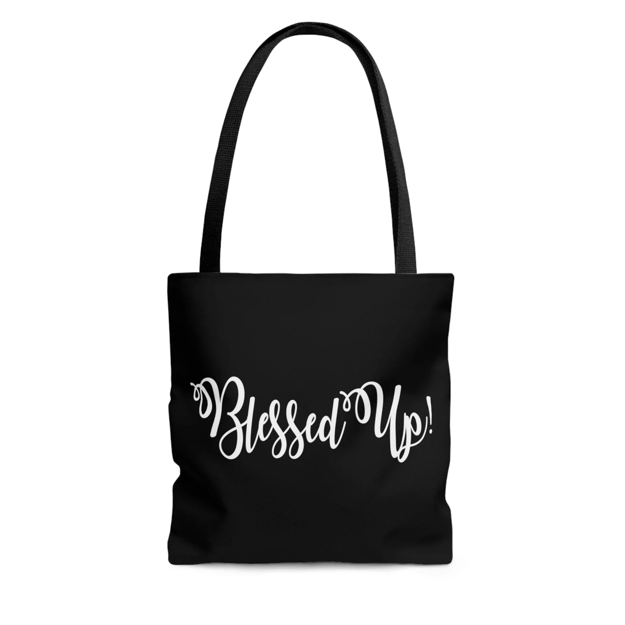 Canvas Tote Bag Blessed Up Christian Inspiration Motivational Quote