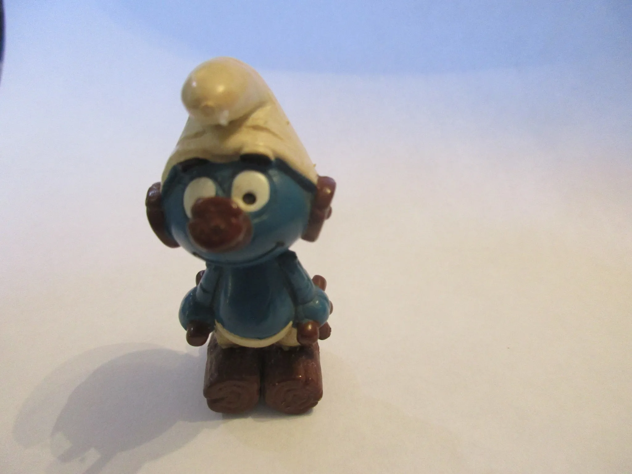 Clockwork Smurf Robot Figurine Vintage 1983