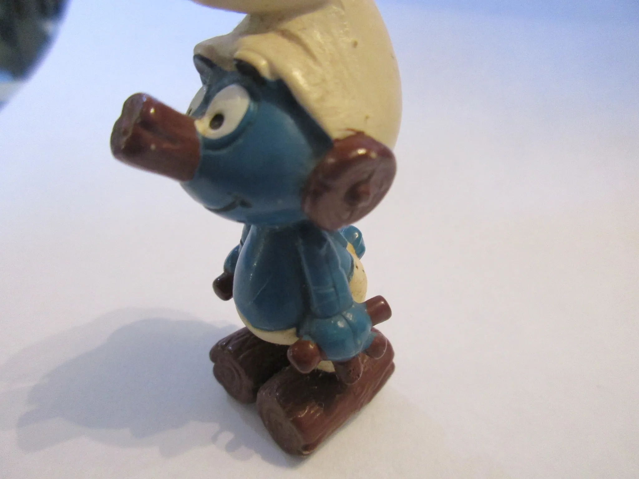 Clockwork Smurf Robot Figurine Vintage 1983