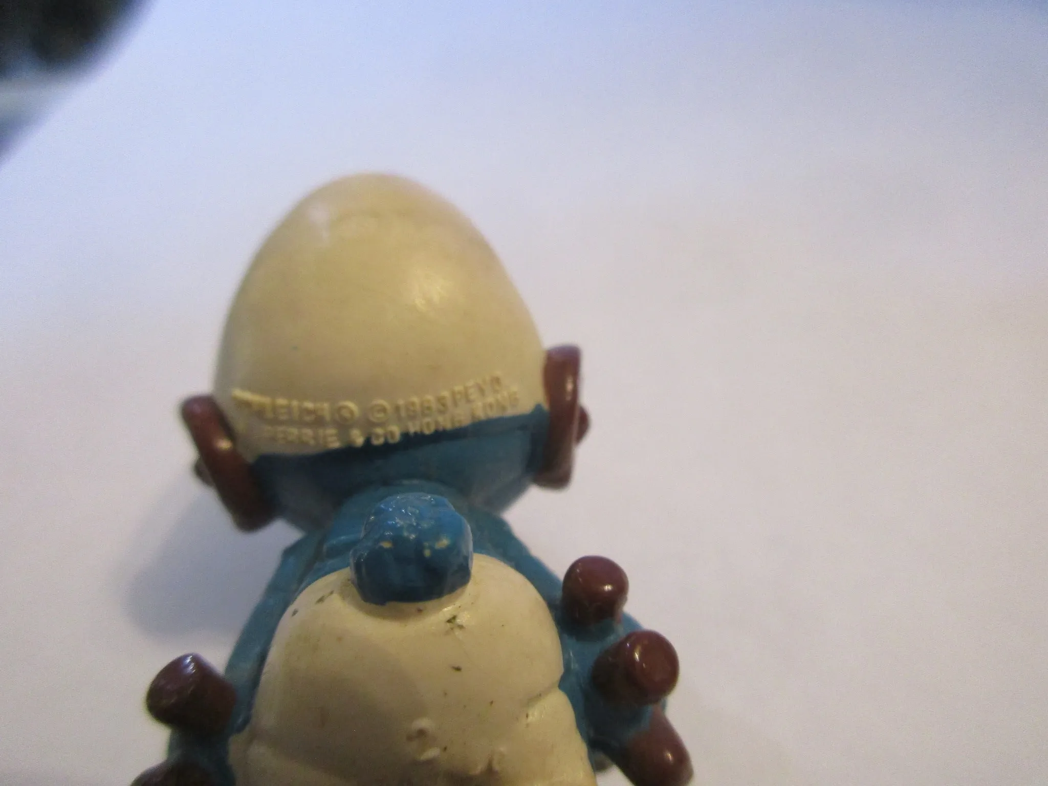 Clockwork Smurf Robot Figurine Vintage 1983