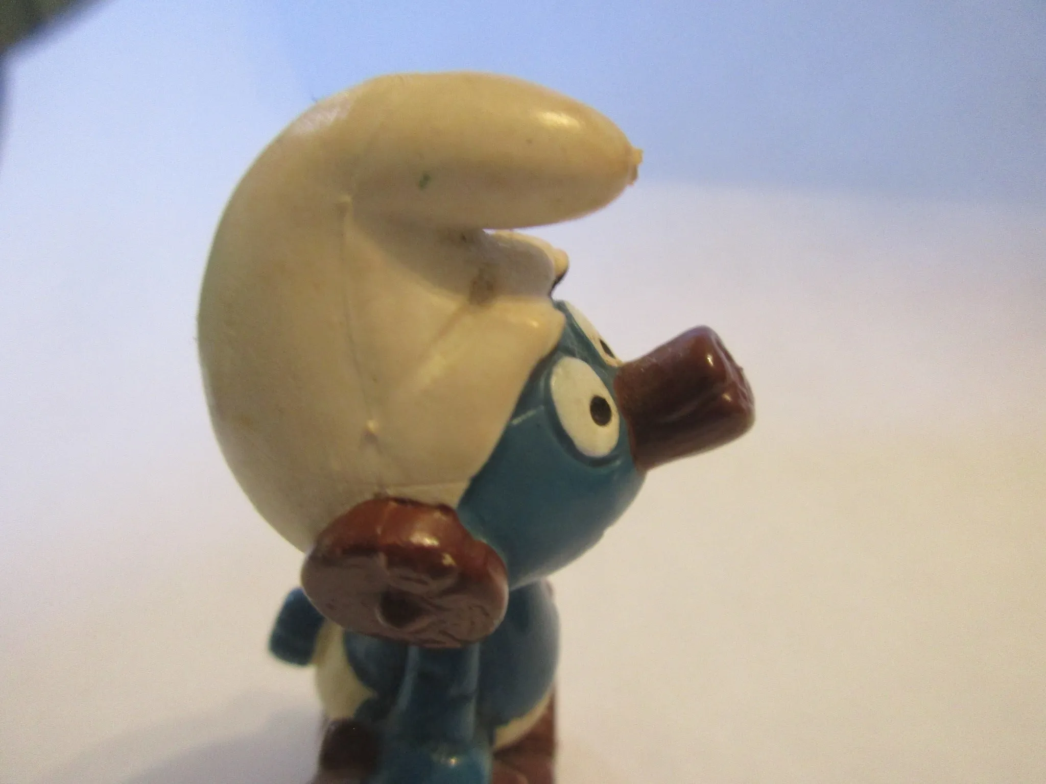 Clockwork Smurf Robot Figurine Vintage 1983