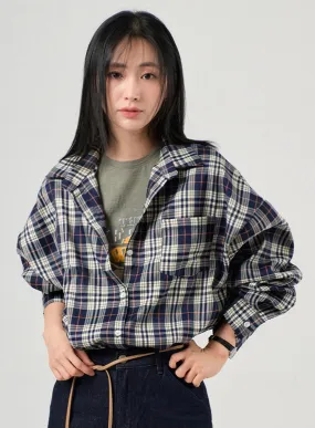 Collared Checkered Shirt OF406