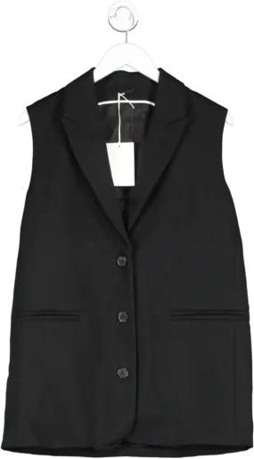 cos Black Sleeveless Wool Blazer BNWT UK 12