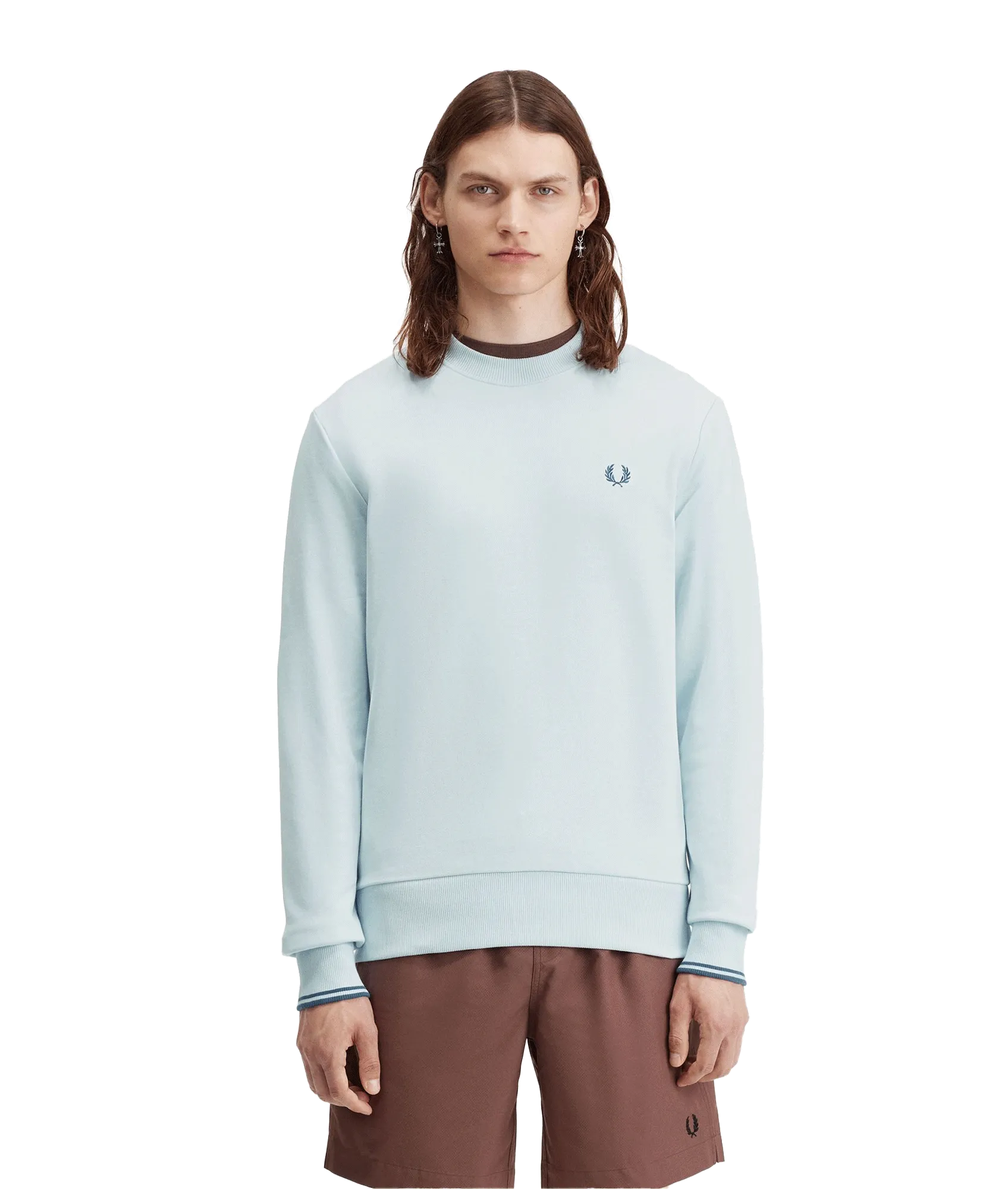 Crew Neck Sweatshirt - Light Blue