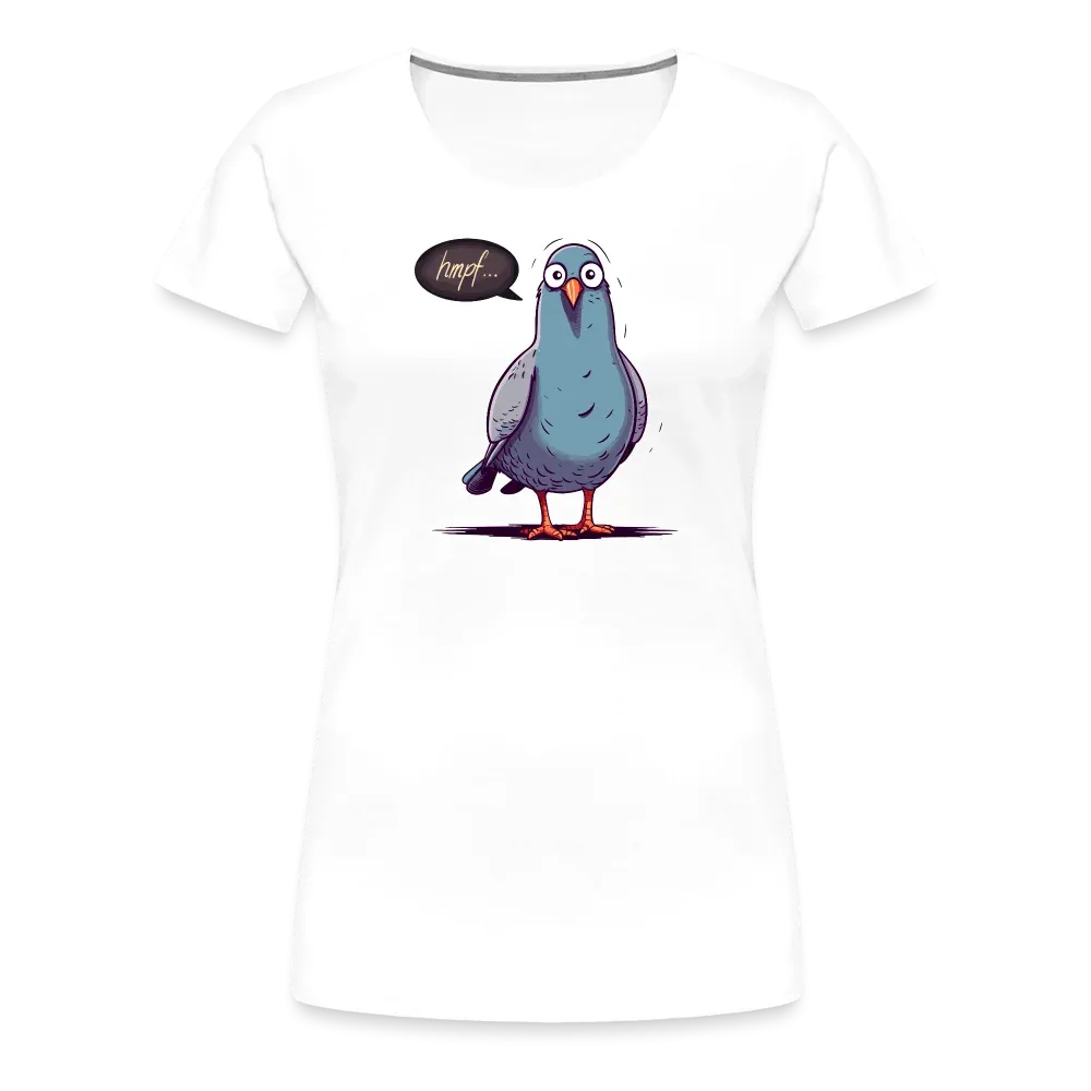 Damen T-Shirt mit Vogelmotiv "Hmpf-Taube"