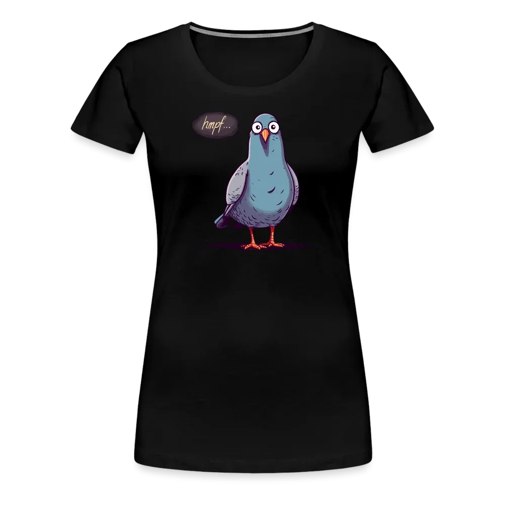 Damen T-Shirt mit Vogelmotiv "Hmpf-Taube"