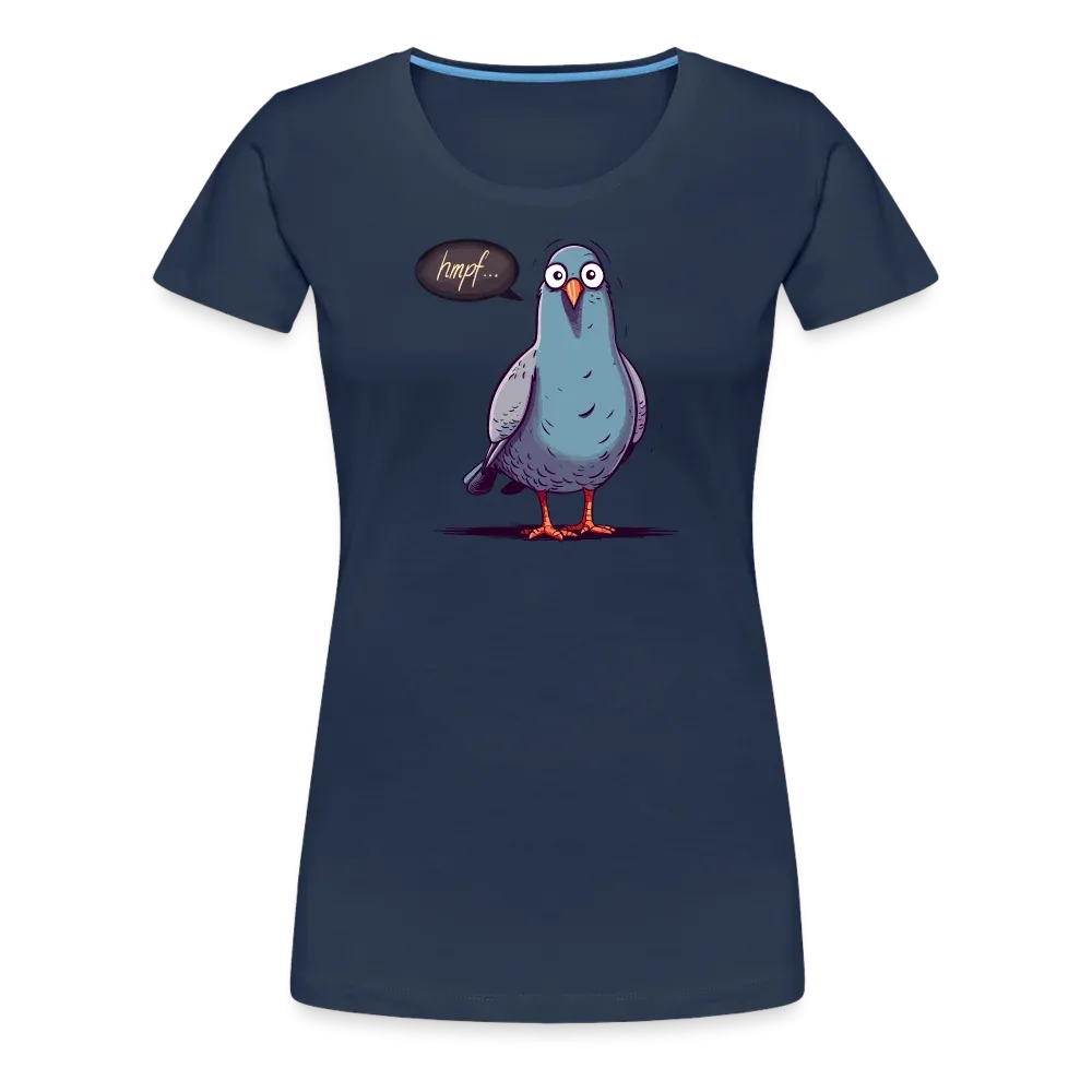 Damen T-Shirt mit Vogelmotiv "Hmpf-Taube"