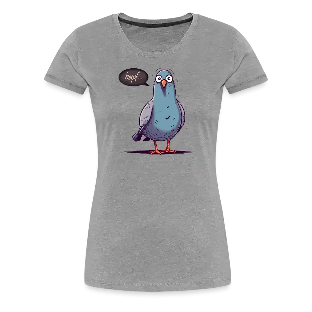 Damen T-Shirt mit Vogelmotiv "Hmpf-Taube"