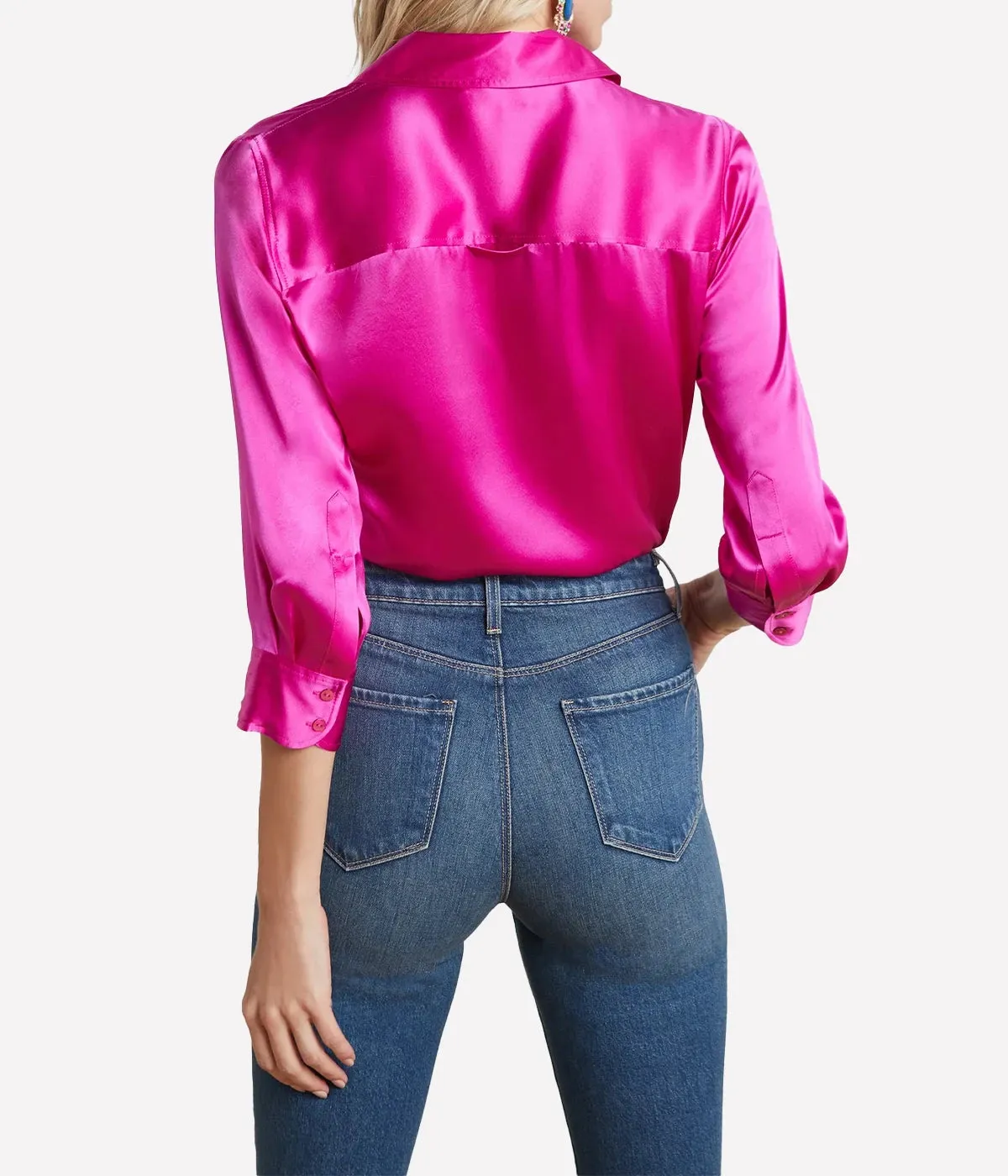 Dani 3/4 Sleeve Blouse in Star Ruby