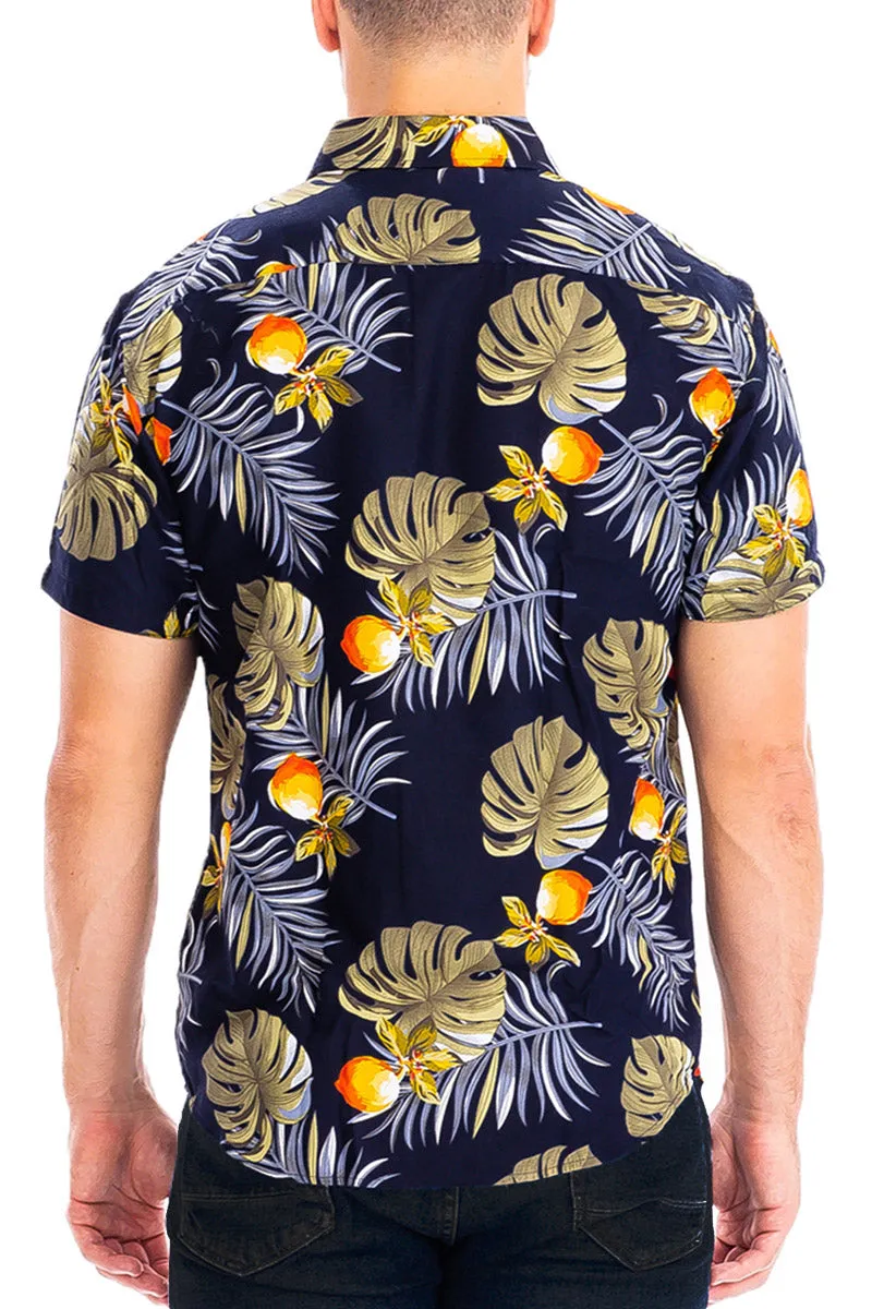 Digital Print Hawaiian Short Sleeve Shirt