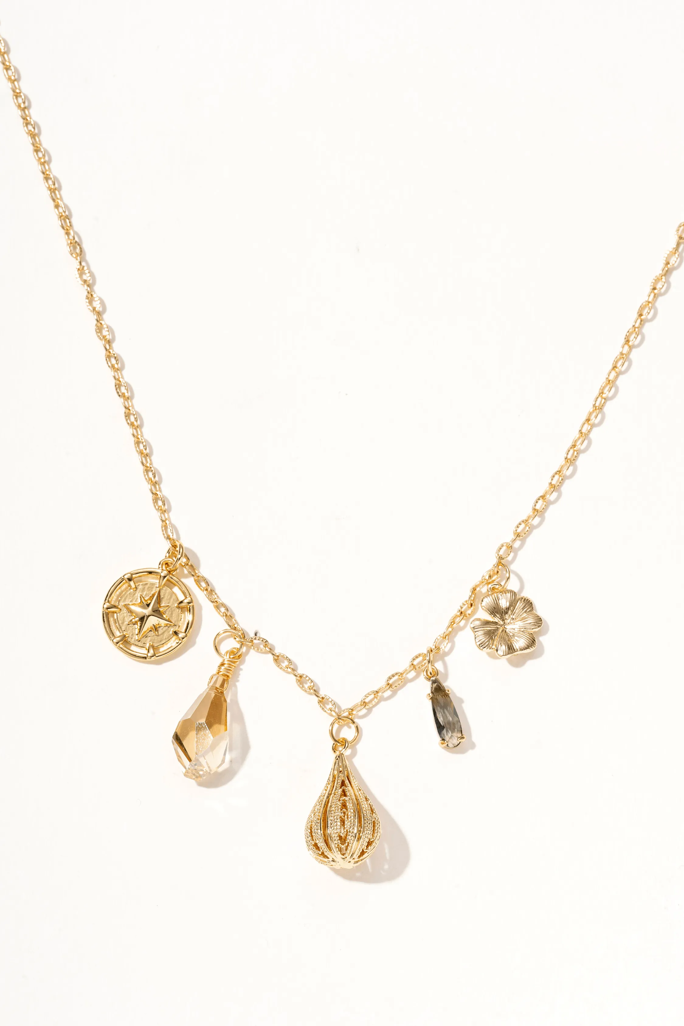 Elowen 14k Gold Charm Mix Necklace