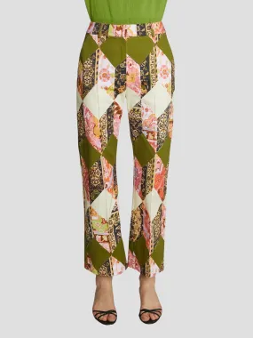 Emma Printed Cropped Pant