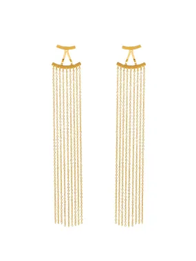 FINE TASSEL EARRING