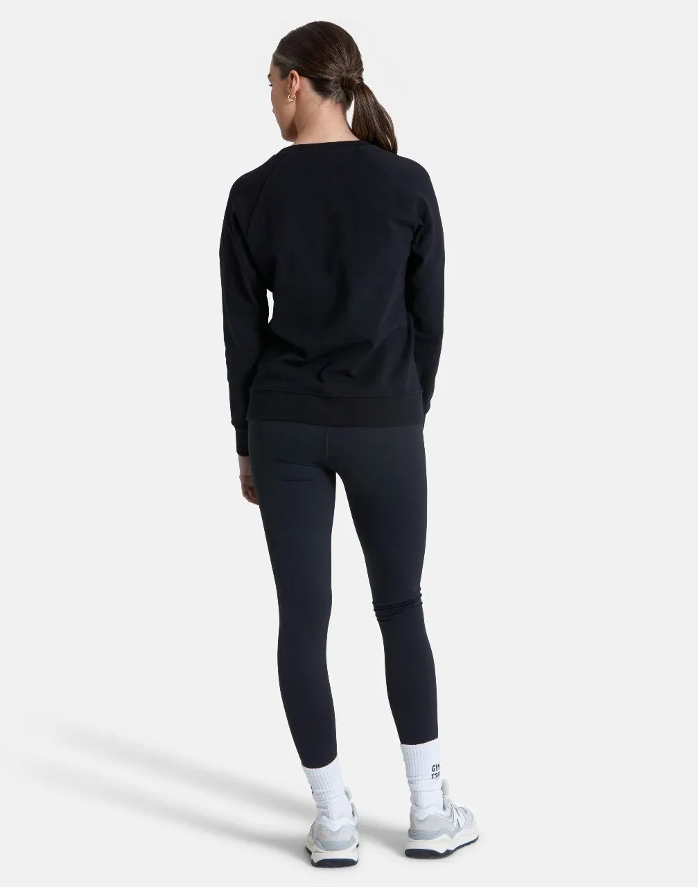 Gym Coffee Essential Crew (Womens) - Black