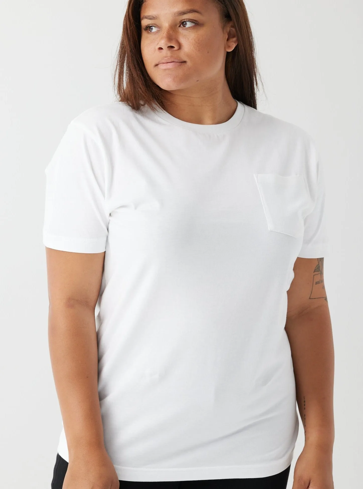 Heavyweight Pocket Tee - White