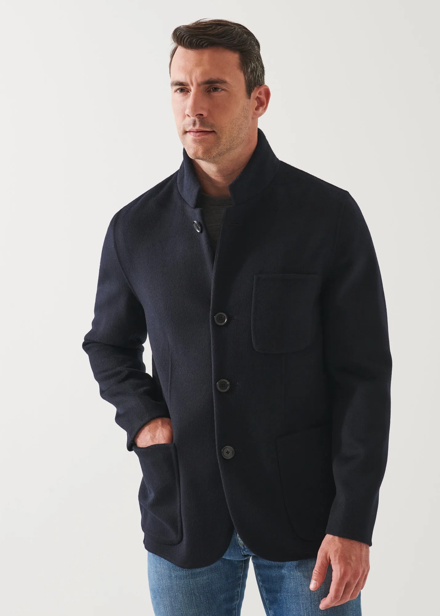 HYBRID WOOL-CASHMERE JACKET