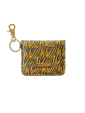 ID Wallet | Tiger Stripes Navy   Orange