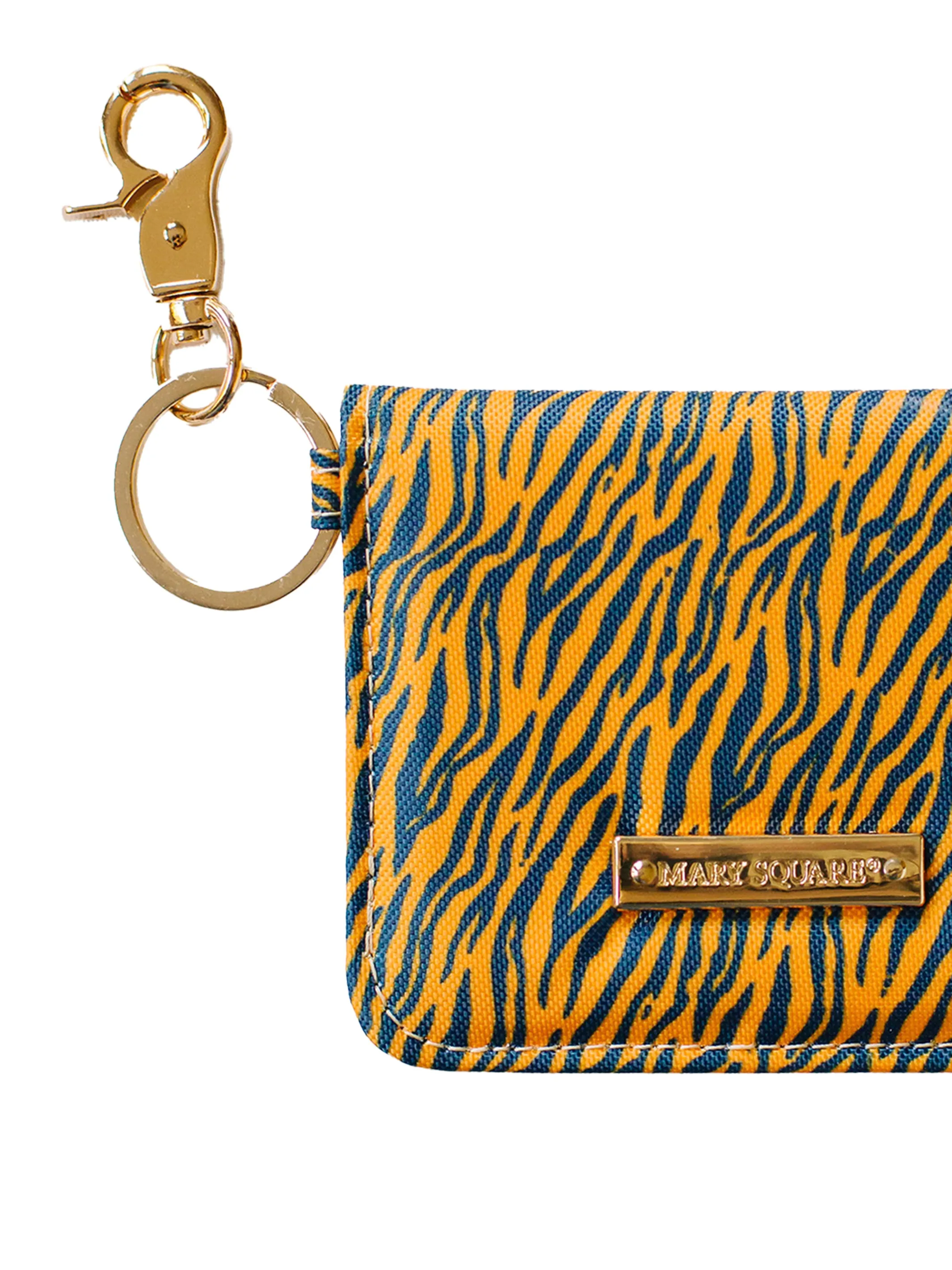 ID Wallet | Tiger Stripes Navy   Orange