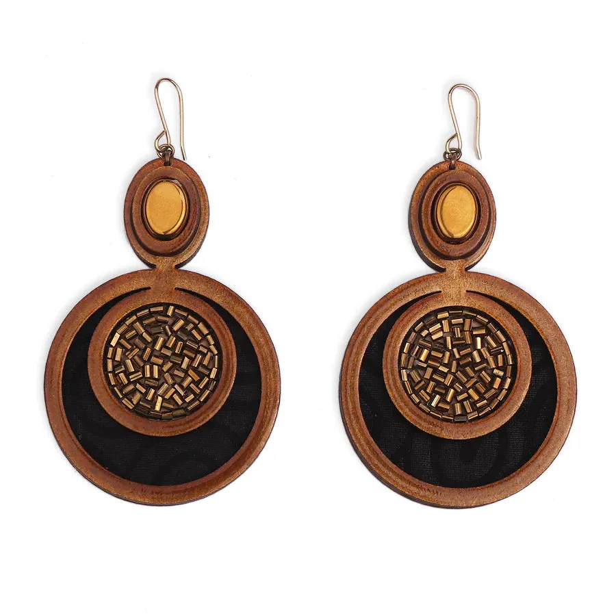 INKATURAH Mother Daughter African Print Earrings