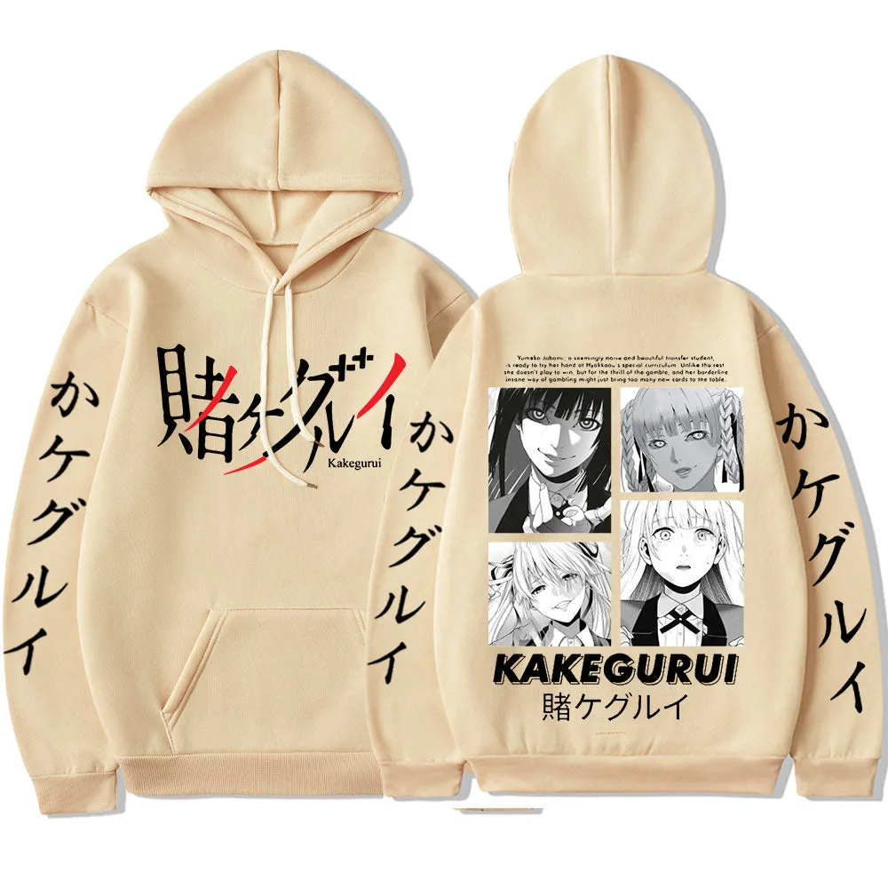 Kakegurui Yumeko Jabami Double-sided Print Manga Casual Anime Hoodie High Quality