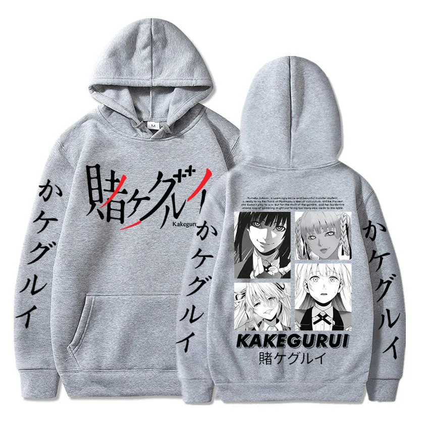 Kakegurui Yumeko Jabami Double-sided Print Manga Casual Anime Hoodie High Quality