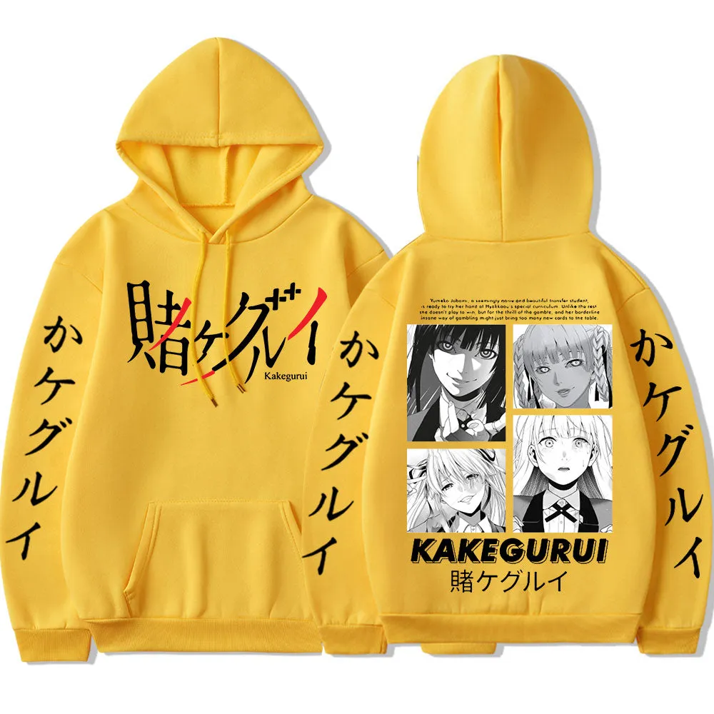 Kakegurui Yumeko Jabami Double-sided Print Manga Casual Anime Hoodie High Quality