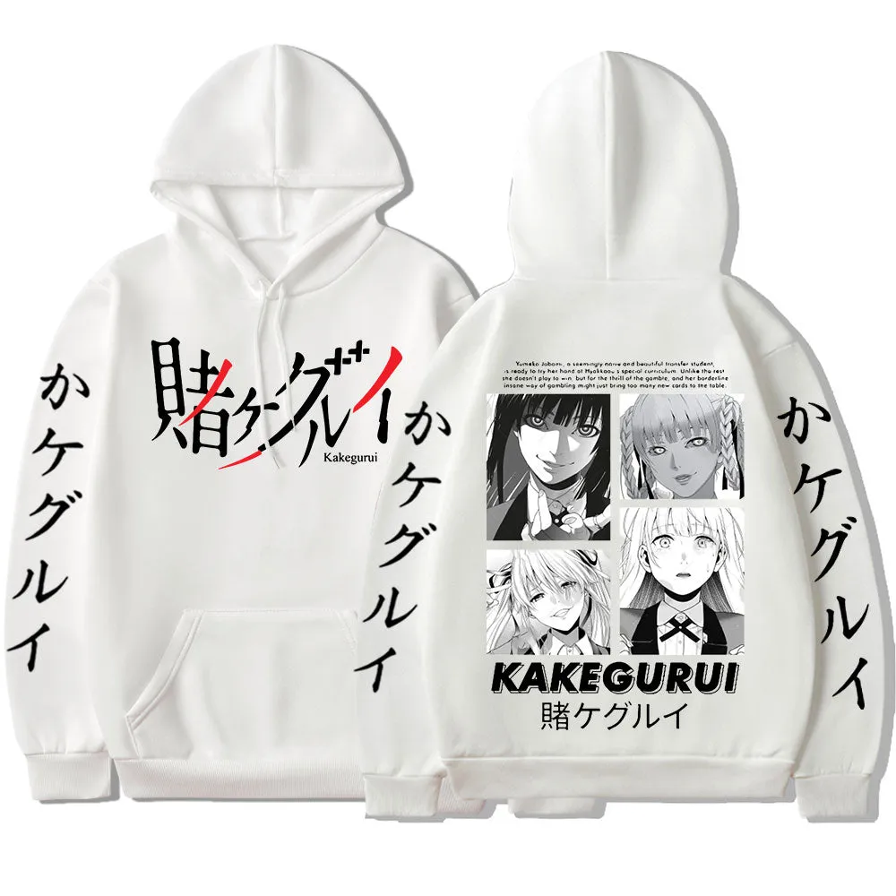 Kakegurui Yumeko Jabami Double-sided Print Manga Casual Anime Hoodie High Quality