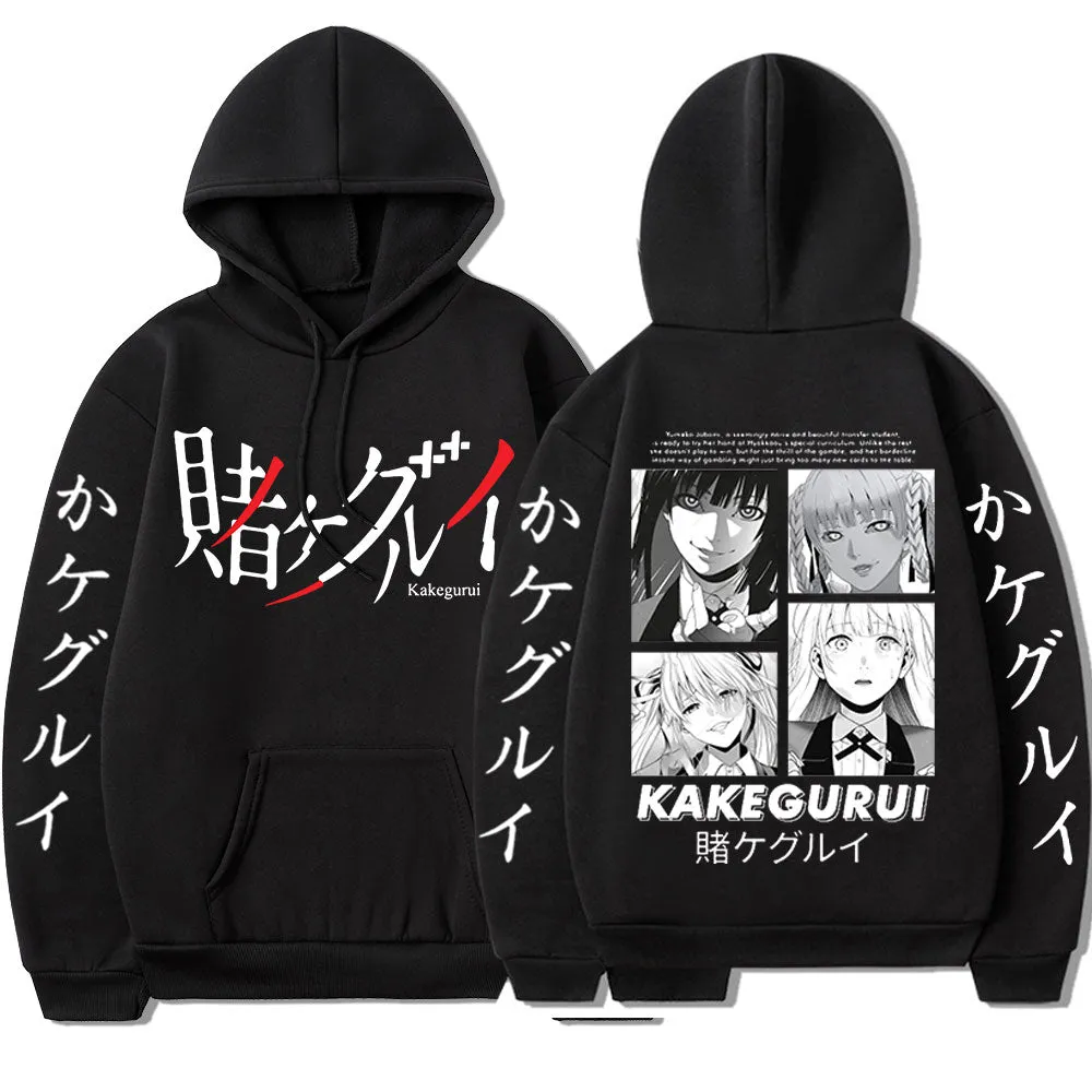 Kakegurui Yumeko Jabami Double-sided Print Manga Casual Anime Hoodie High Quality