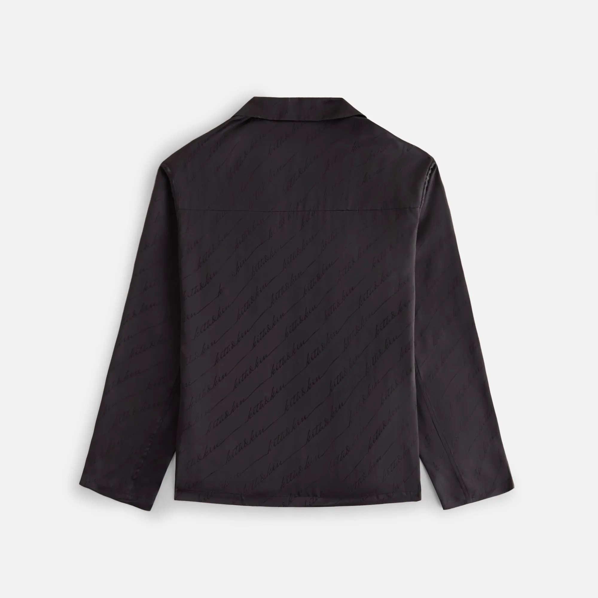 Kith Women Amalia Autograph Monogram Silk Blouse - Black