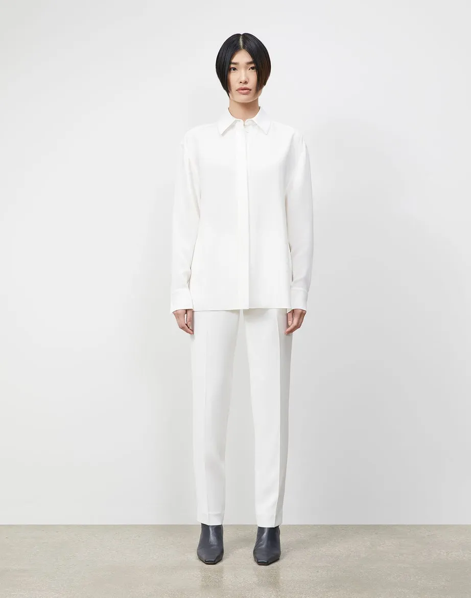 LAFAYETTE 148 Livia Blouse in Finesse Crepe