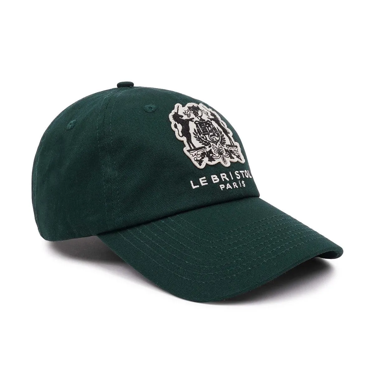   Le Bristol Paris Crest Wool Cap 'Forest Green'