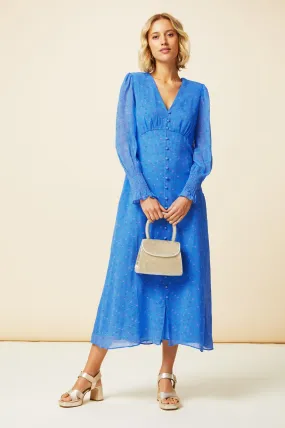 Long Sleeve Sally Anne Dress | Blue/Pink