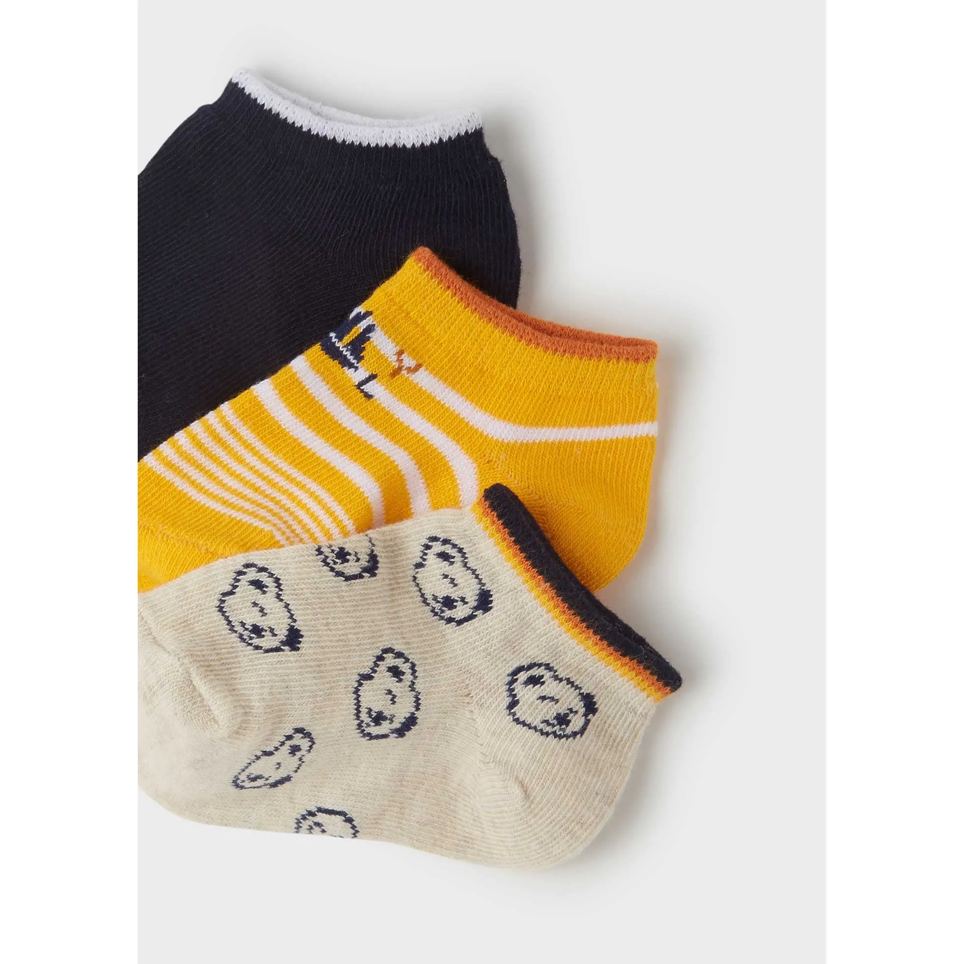 Mayoral Baby 3pc Socks_ Tangerine 10173-26