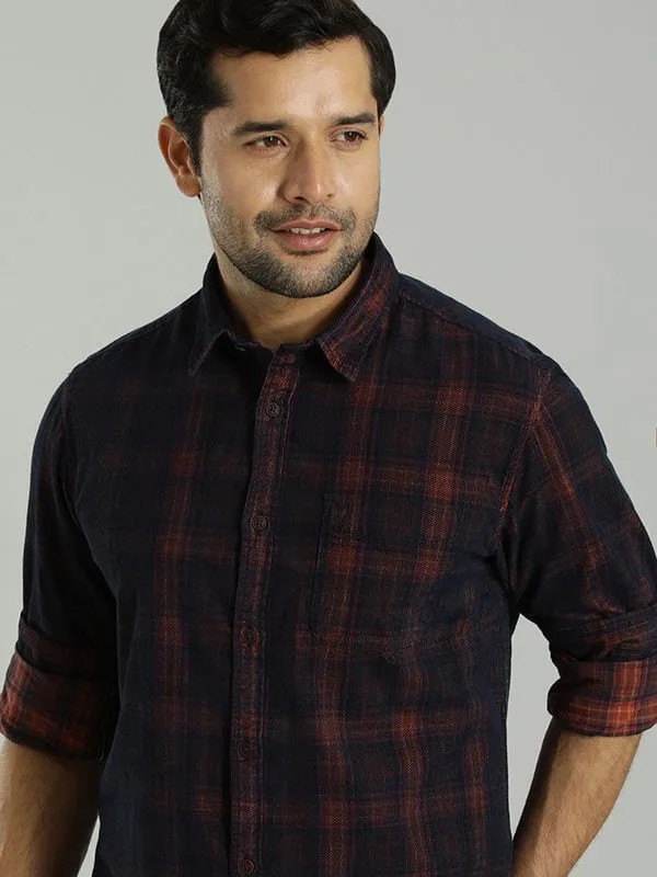 Men Checked Full Sleeve Cotton Shirt