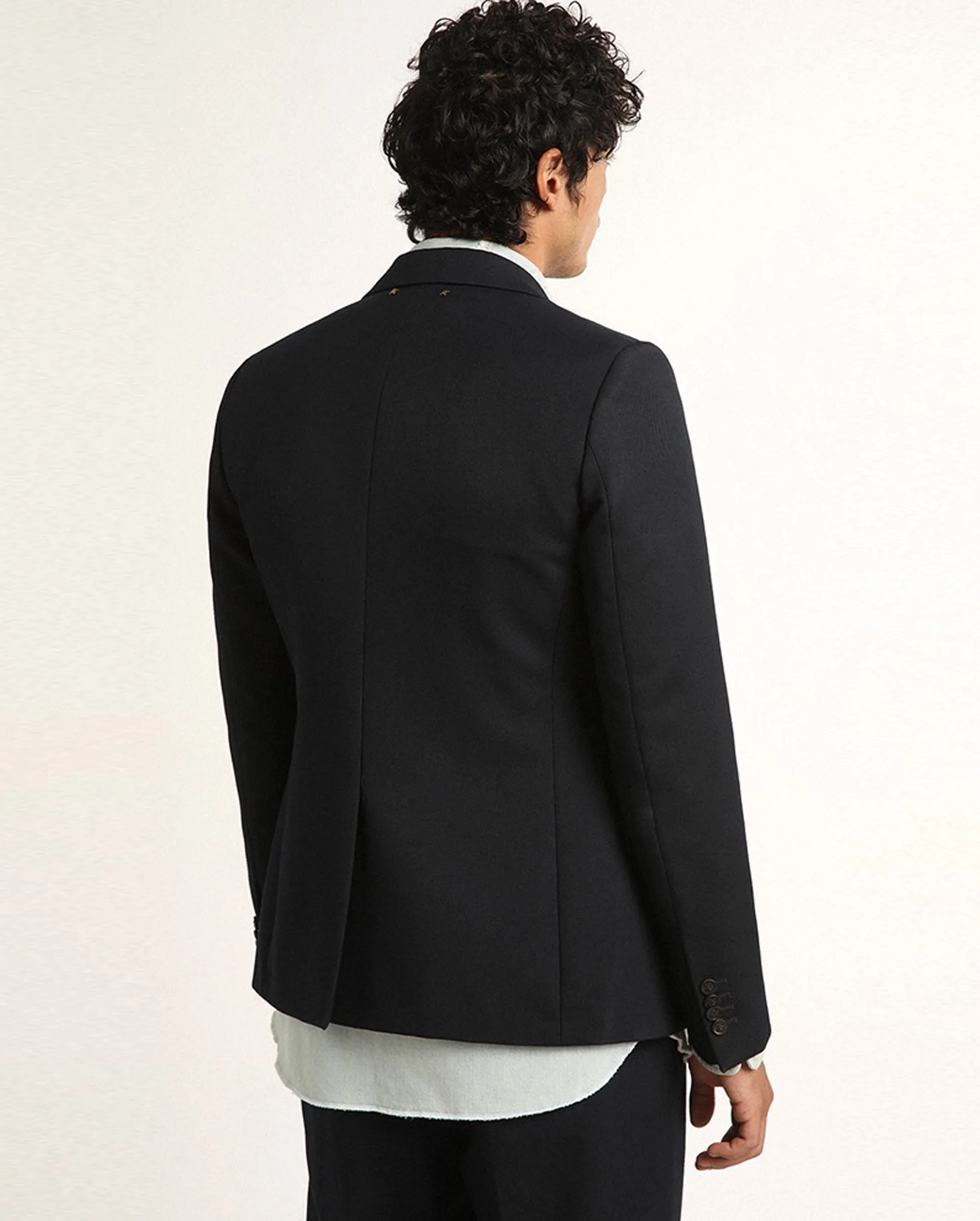 MENS SINGLE BREASTED MILANO BLAZER / DARK NAVY