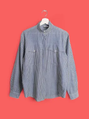 Minimalist Button-up Pinstripes Shirt