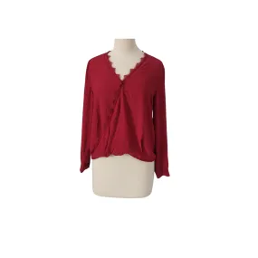 Miss Daisy Red Crossover Blouse | Pre loved |